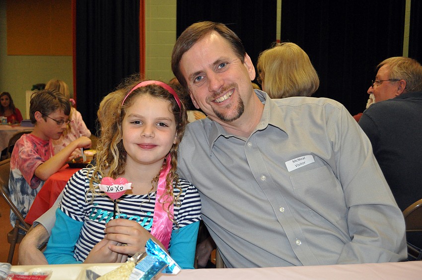 Eight-year-old Taylor Brosseau has been having Valentineâ€™s Day lunch with her grandfather Mark Davis every year since she was in kindergarten.