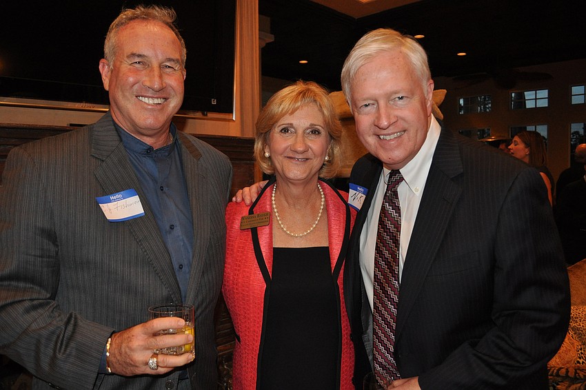 C.J. Fishman with candidate Vanessa Baugh and Nick Gladding