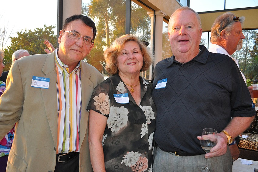 Event host Lou Marinaccio with Paree and Steve Gardner