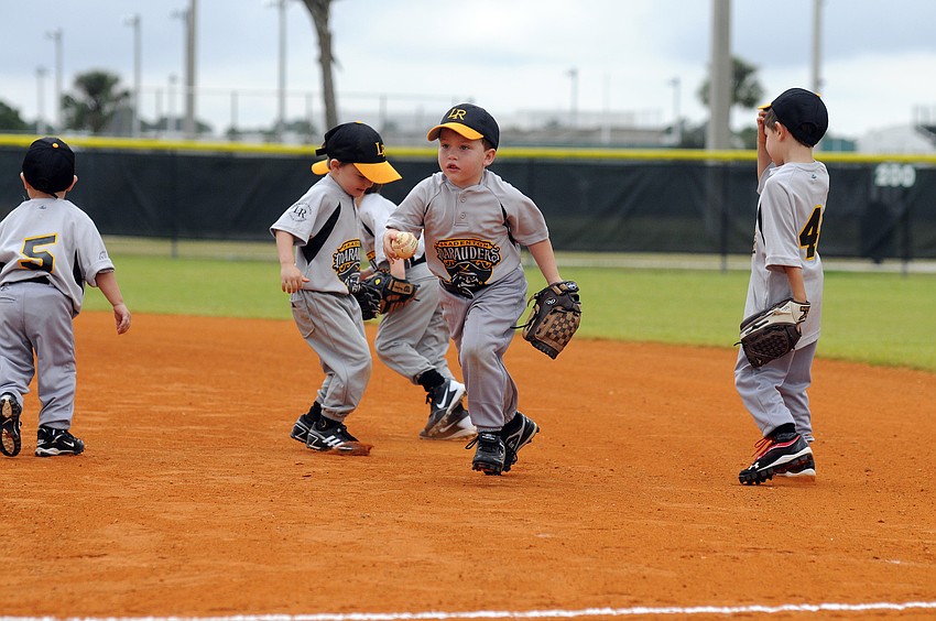 Four-year-old Zac Rubal chased down a ground ball in his very first T-ball game.