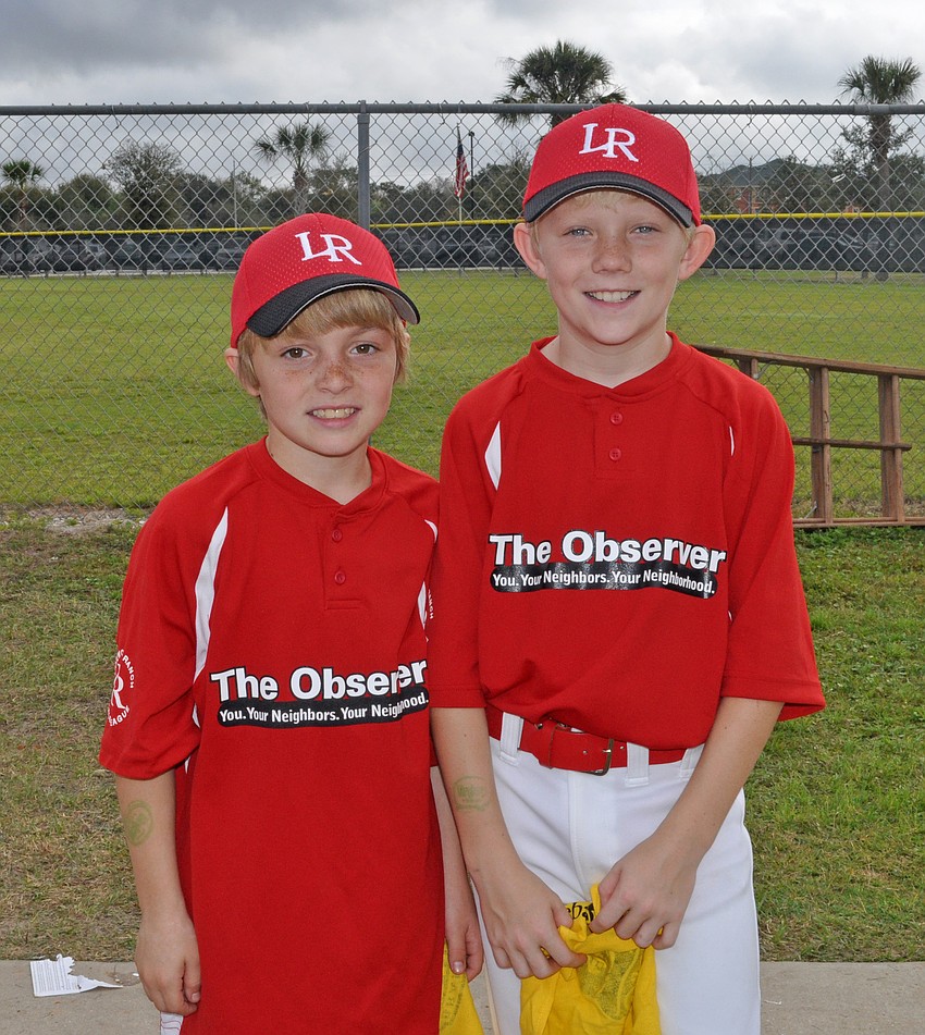 Brett Thoma, 10, and Tucker Smith, 10, are excited to be a part of this yearâ€™s Observer team.