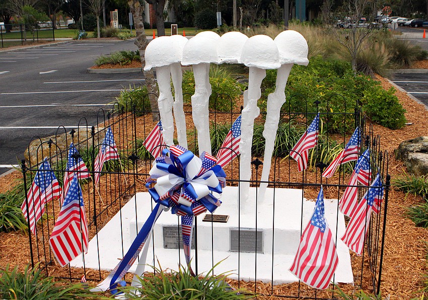 The Veteran's Memorial at Alta Vista Elementary.