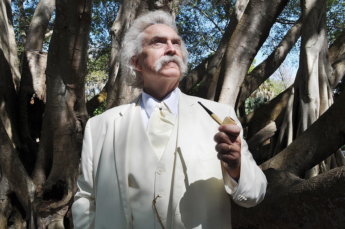 "I couldn't think of any reason not to play Twain," says Mark Twain impersonator Rod Rawlings. "I love to tell stories, so, my goodness. Why not swipe from the master?"
