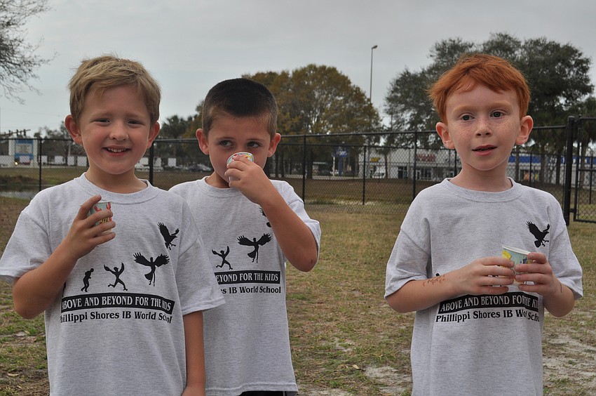 Hunter Byrne, Ryne Sutherly and Cooper Schrock