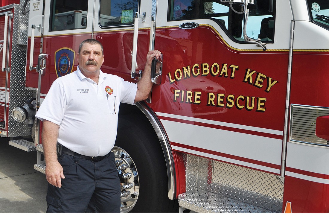 Deputy Chief Skip Falcone worked as a health teacher before becoming a firefighter more than 30 years ago.