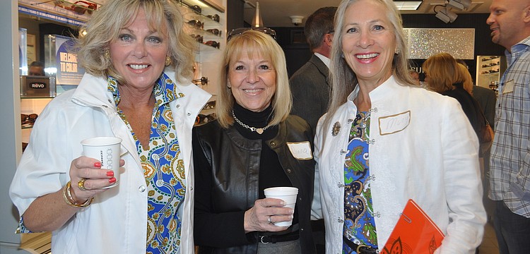 Suzy Lysen with Jude Connally, Diana Corrigan Executive Director of St. Armands Circle Association and Mary Czernyk with Jude Connally