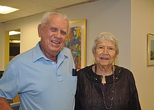 Vice President Bud Freeman and President Shirley Beechum