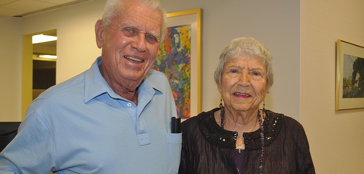 Vice President Bud Freeman and President Shirley Beechum