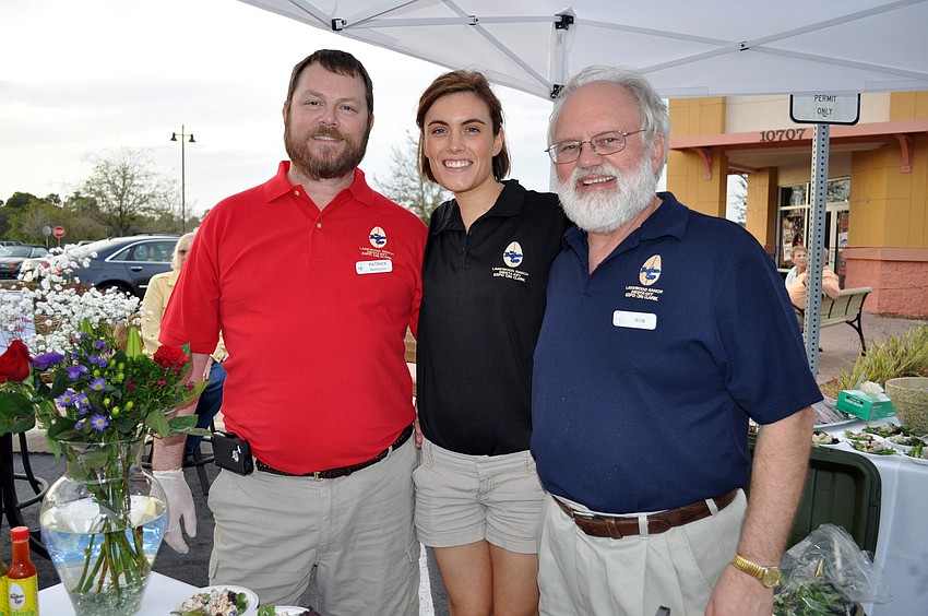 Patrick Kopfle, Kayla Moore and Bob Kirscher of the Broken Egg