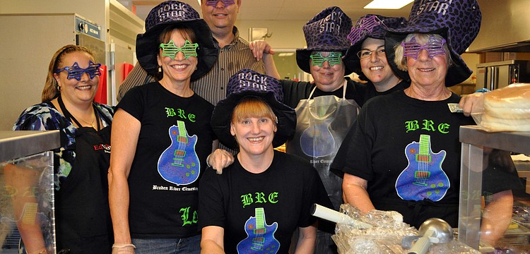 The Braden River Elementary cafeteria staff put together a special rock star menu for the event.