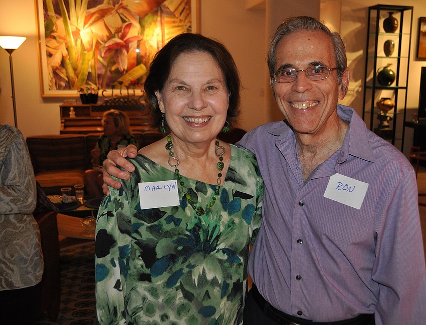 Marilyn and Ron Shapo's home provided the venue for this month's soiree.