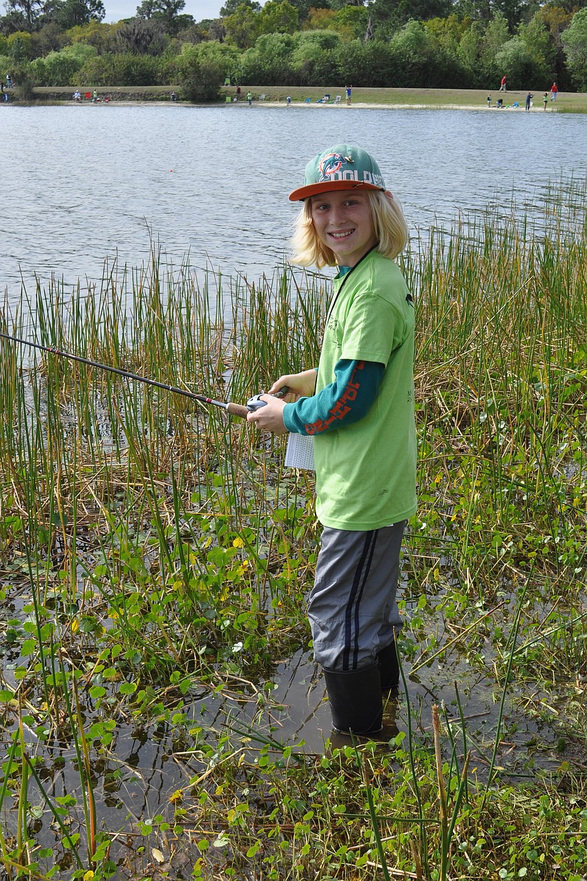 Gullett Elementary School student Riley Stewart, 11, already is an avid fisherman.
