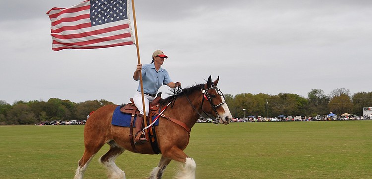 A patriotic ride started off the day's festivities.