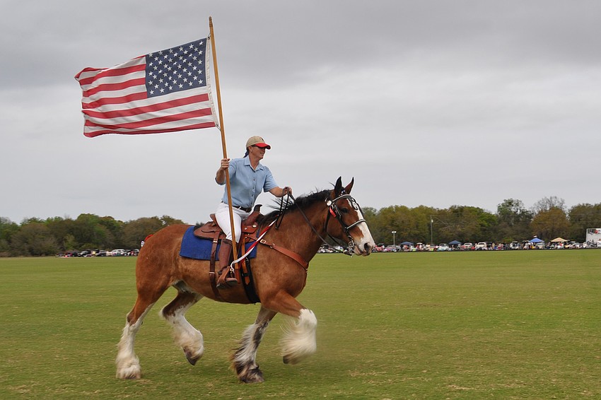 A patriotic ride started off the day's festivities.
