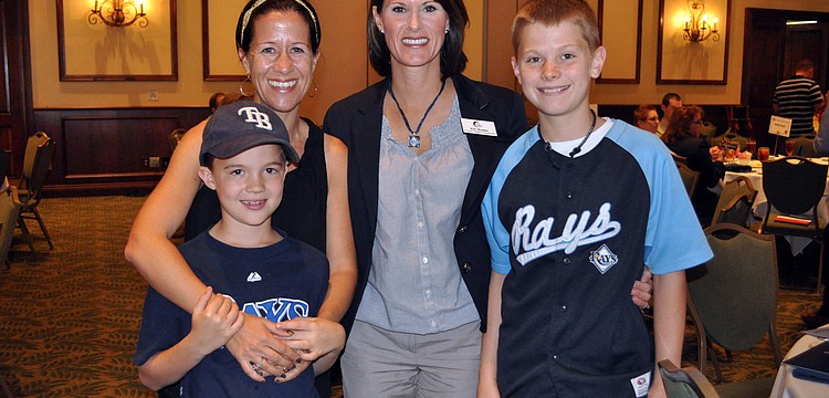 Caroline Halfacre and her 8-year-old son Charlie enjoyed spending the afternoon with their good friend Kim Brewer and her son Hayden, 12.
