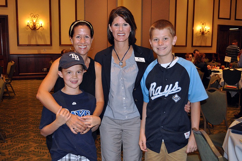 Caroline Halfacre and her 8-year-old son Charlie enjoyed spending the afternoon with their good friend Kim Brewer and her son Hayden, 12.