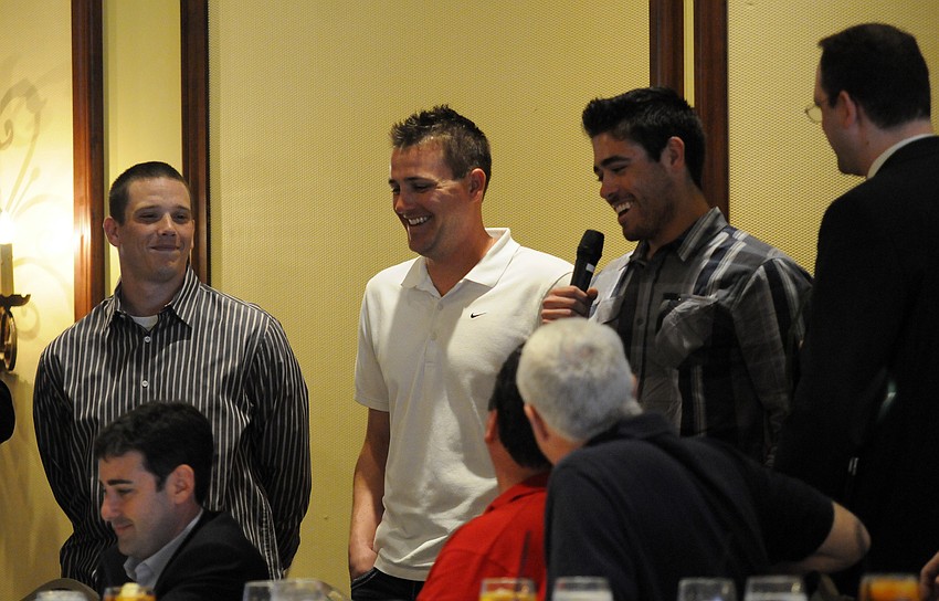 Tampa Bay Rays pitcher Jeremy Hellickson, Jake McGee and Matt Moore answered questions about some of last seasonâ€™s memorable moments.