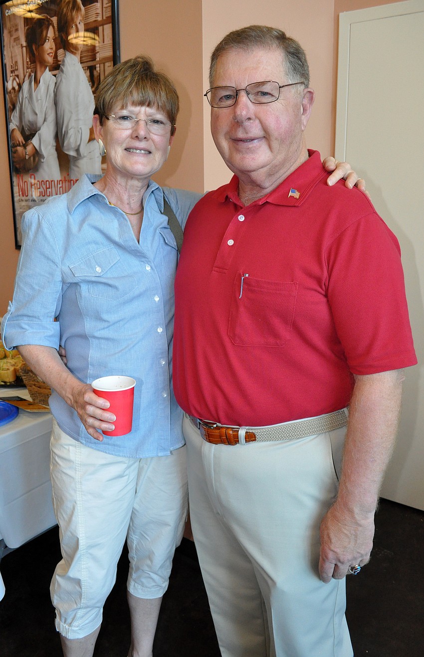 Debbie and Rich DeFuria were part of a group of Rosedale residents who came out for the fundraiser.