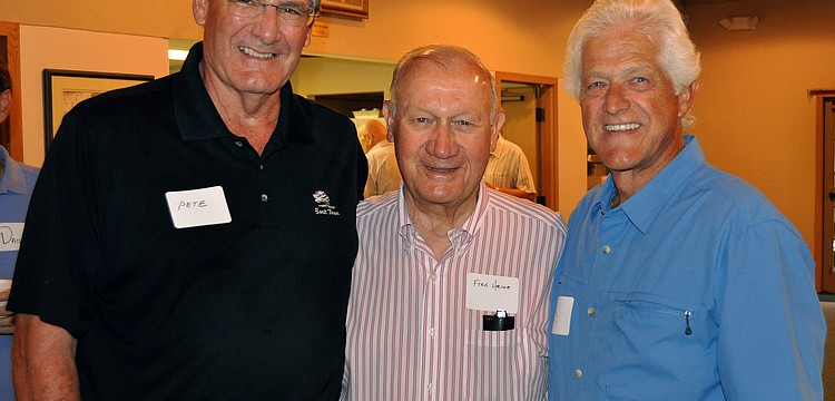 Pete Barnhart, chair Fred Heina and Jim Hastings