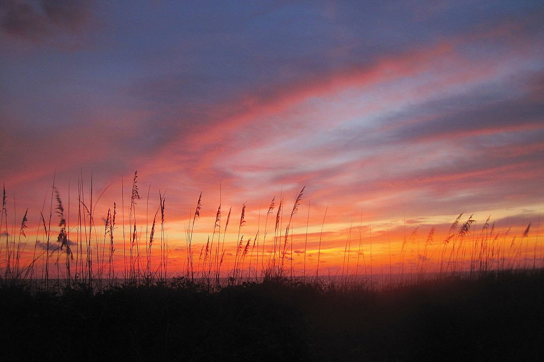Courtney Riga took this photo of a mystical sunset on Turtle Beach.
