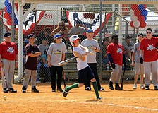 James Smith was one of several players who competed in the homerun derby.