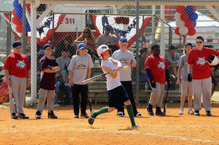 James Smith was one of several players who competed in the homerun derby.