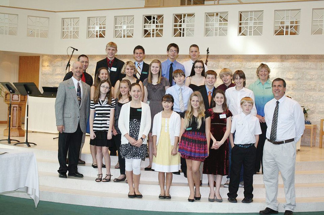 Members of the Pine Shores Presbyterian Church Youth Group are celebrating national recognition for helping All Faiths Food Bank. Courtesy Photo.
