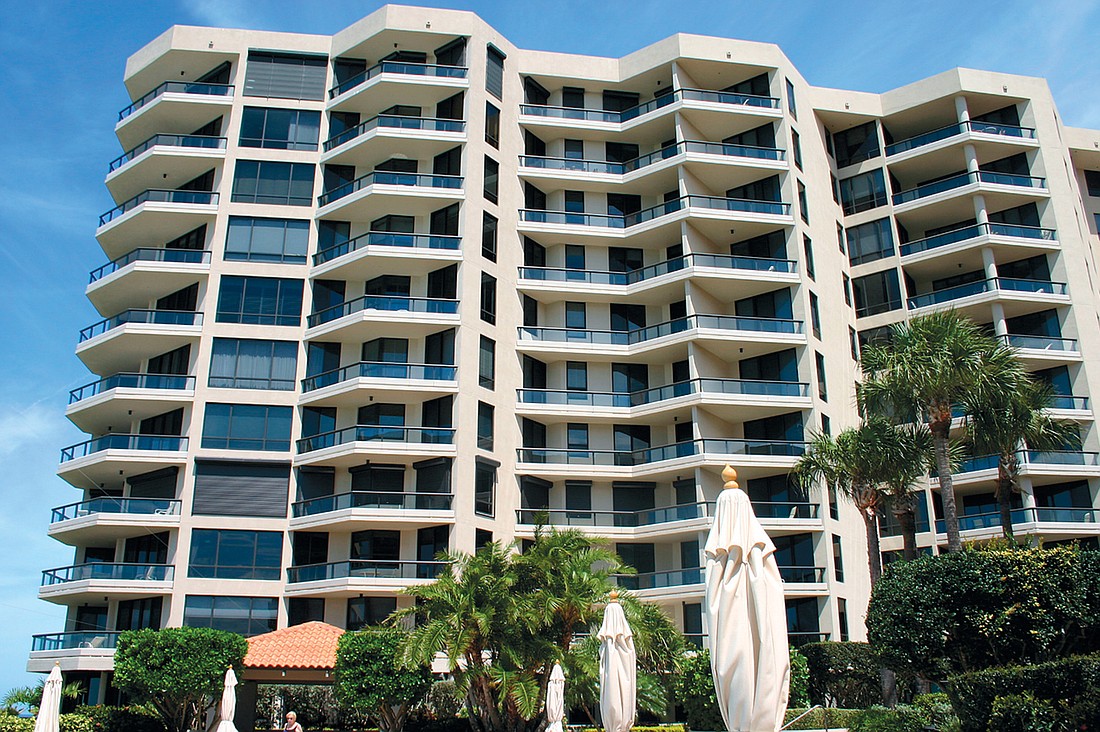 Unit 804 condominium at The Water Club II has three bedrooms and four baths. It sold for $853,900.