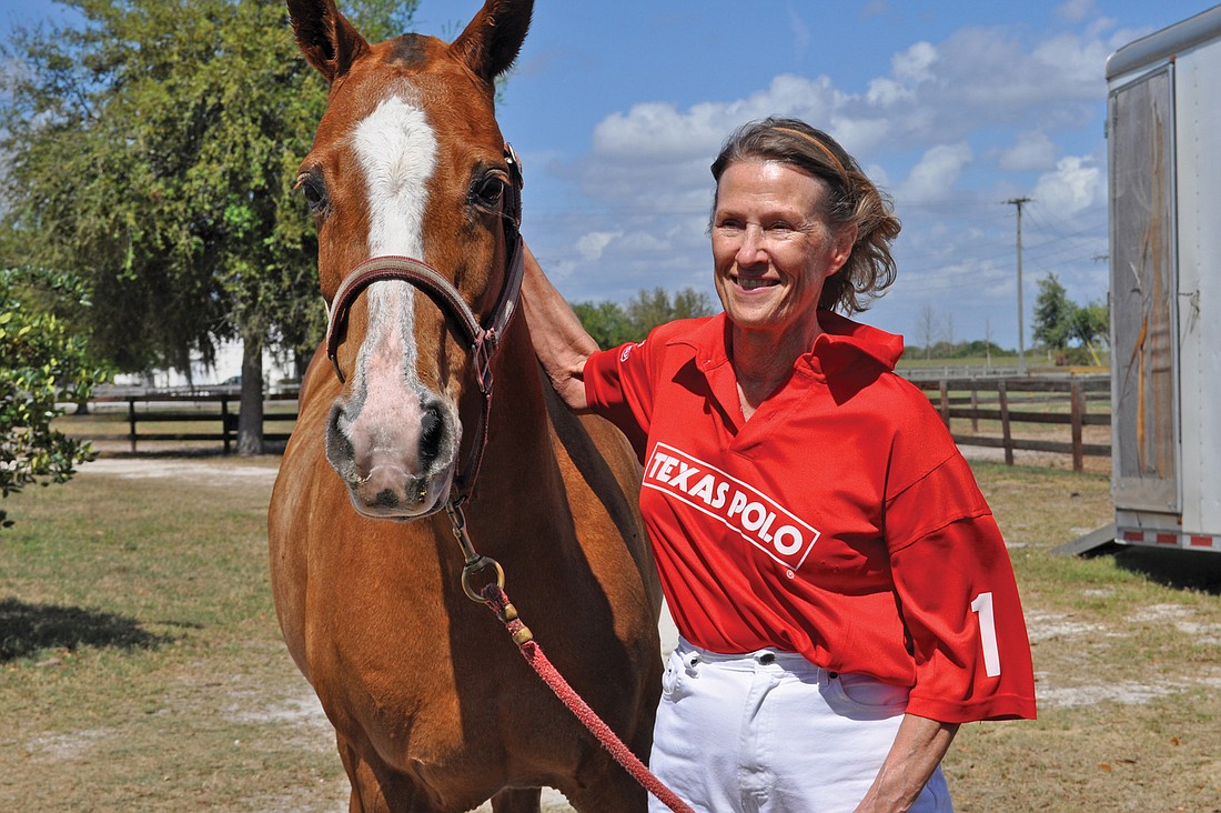 Barb Alexander fell in love with polo after her husband, George, began playing.