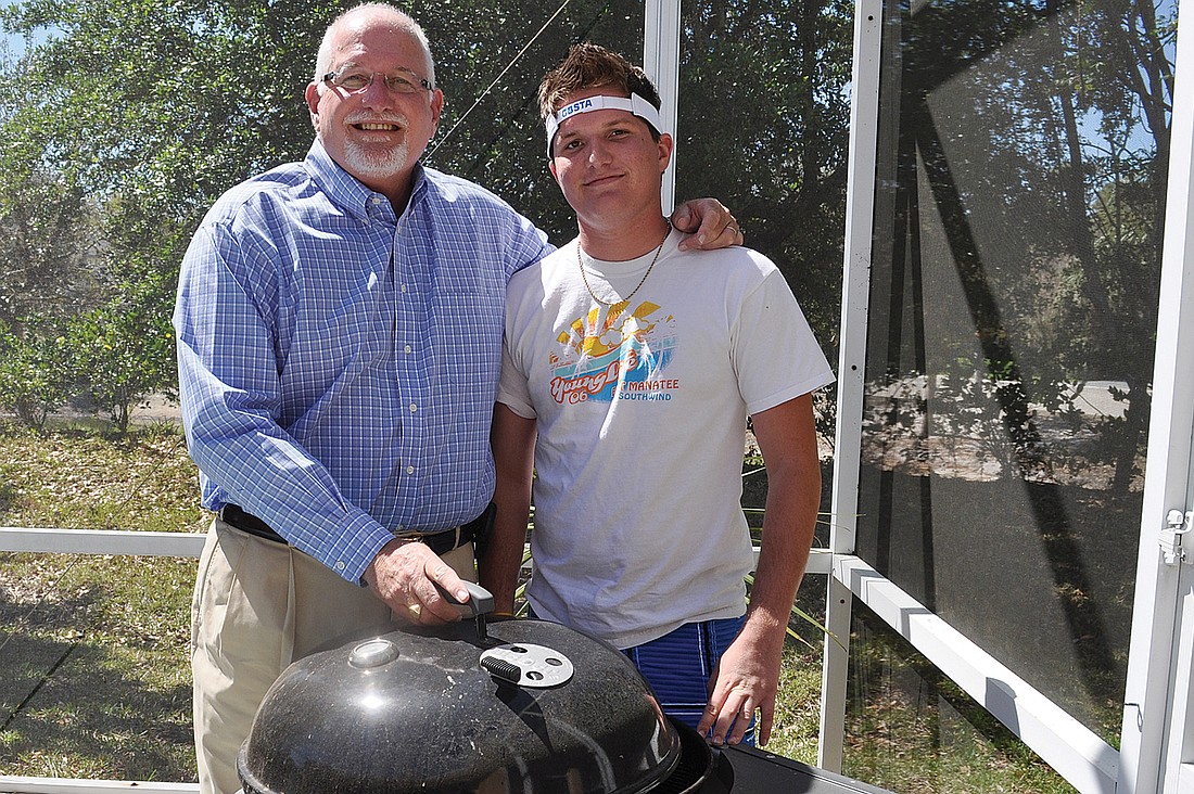 Summerfield resident Charlie Morse, and his son, Connor, are teaming up for the barbecue competition.
