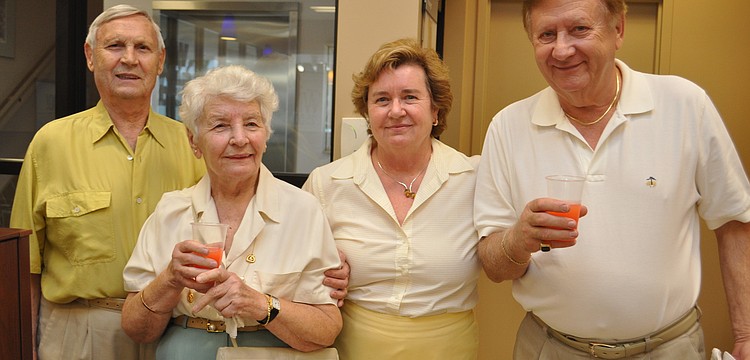 Chase Bank customers Louis and Elza Csepes with Nikki and Joe Boguszewski