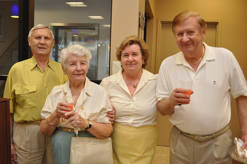 Chase Bank customers Louis and Elza Csepes with Nikki and Joe Boguszewski
