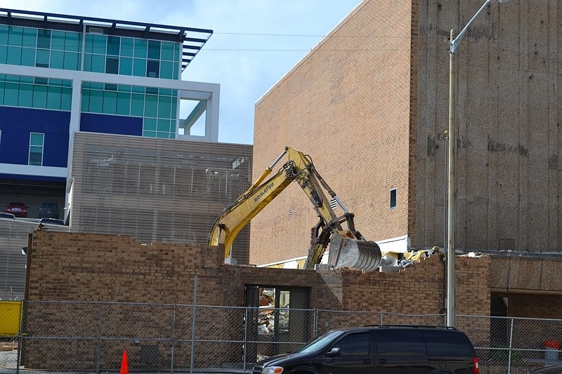 Demolition of the former Sarasota Police Station, 2050 Ringling Boulevard began this week and will take 60 days to complete using a wrecking ball.