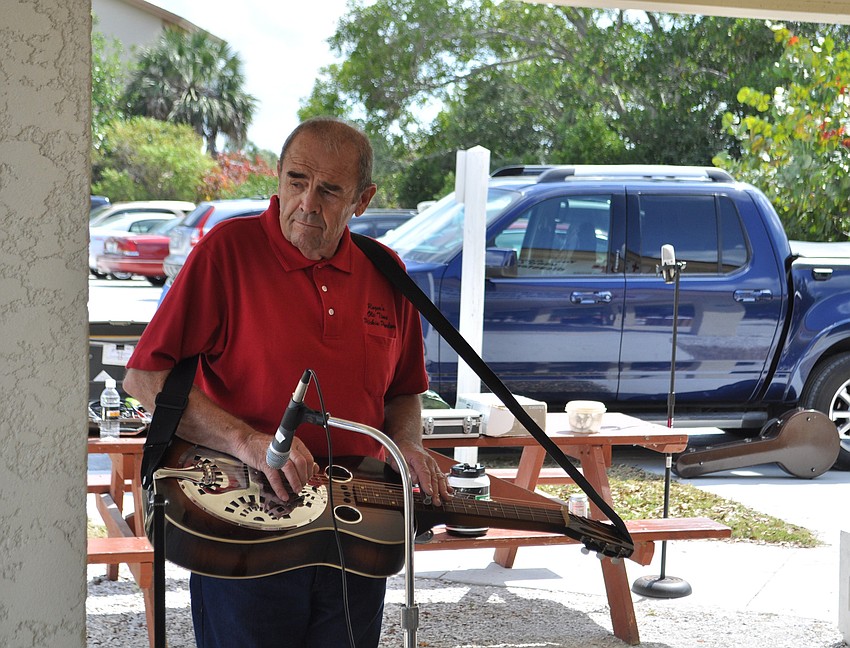 Dan Milhon takes a solo on the Dobro.