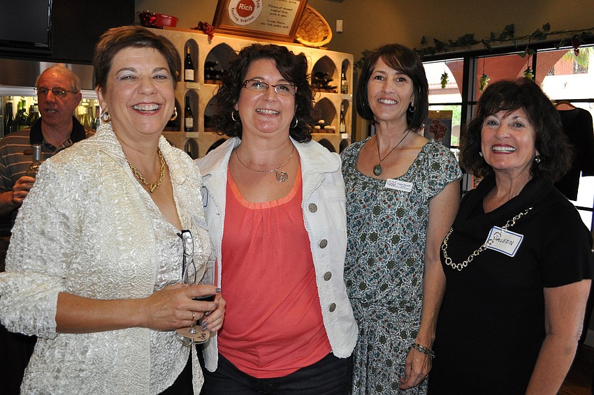 WOoF President Deborah Shuck, Ellen Brenner, Angela Steusloff and Colleen Belcher