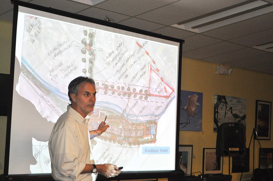 Architect Gary Hoyt presented the sketches at WednesdayÃ¢â‚¬â„¢s meeting.