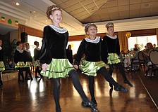 Irish dancers enthralled the crowd.