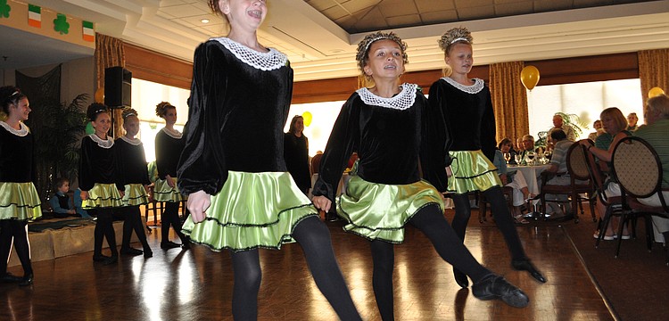 Irish dancers enthralled the crowd.