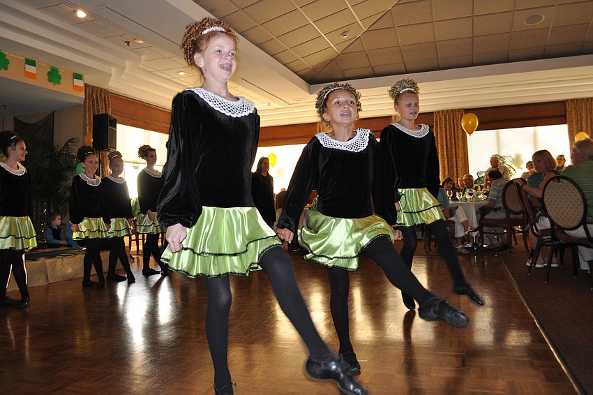 Irish dancers enthralled the crowd.