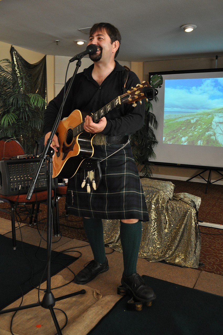 J.J. Macpherson sang lively Irish tunes.