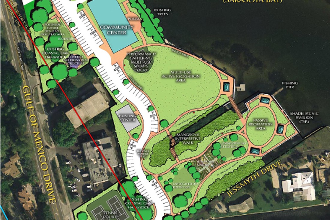 A concept plan for Bayfront Park has been revised to reflect the addition of new park lands.