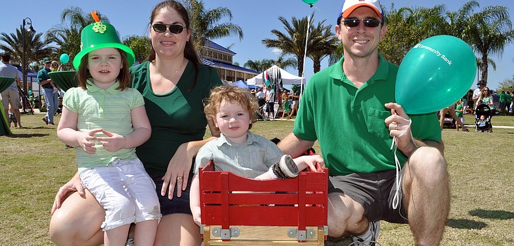 Alisha and Robert Herrington came out with their children Kaela, 3, and Ben, 20 months.