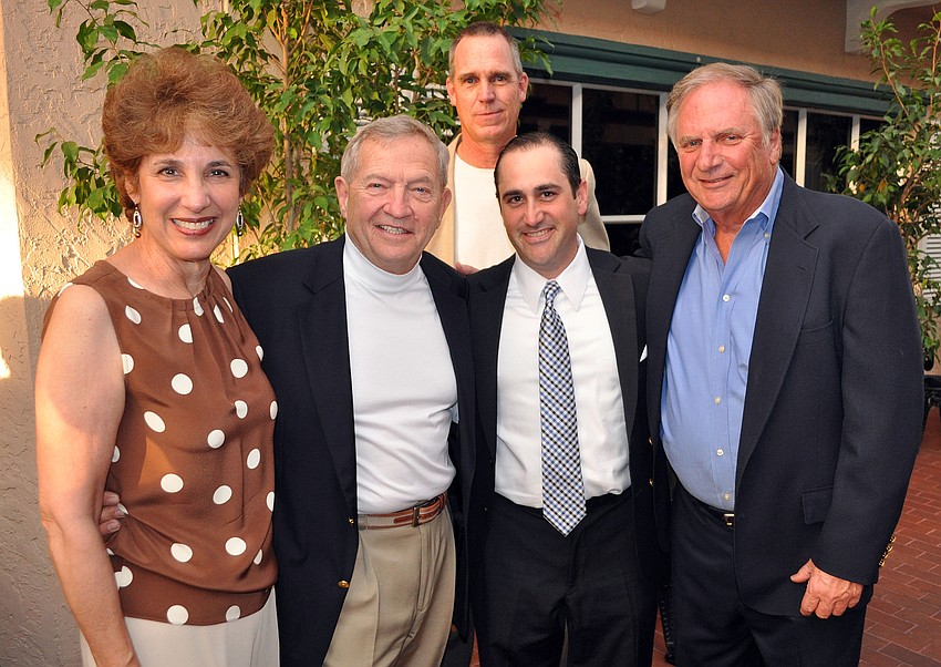 Dee Bennett, State Senator Mike Bennett, Bill Thompson, Paul Caragiulo and Mark Johnson, President of Sertoma
