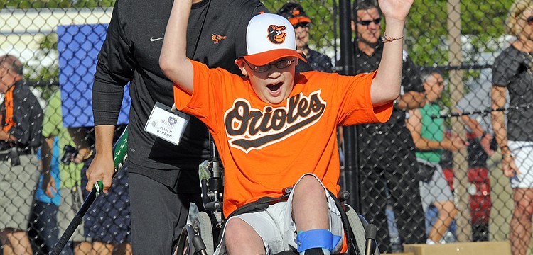 Ten-year-old Seth Morano couldnâ€™t contain his excitement after getting a hit.