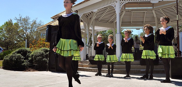 Hana Kenny performs with the Sarasota Irish Dance Academy, Saturday, March 17, at the 7th Annual Irish Rover St. Patrickâ€™s Day Celebration at Phillippi Estate Park.