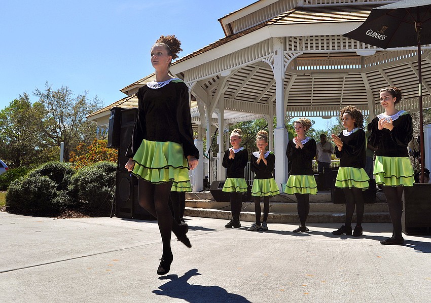Hana Kenny performs with the Sarasota Irish Dance Academy, Saturday, March 17, at the 7th Annual Irish Rover St. Patrickâ€™s Day Celebration at Phillippi Estate Park.
