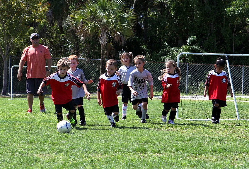 The Angel Fish and Blue Dolphins played one another, Saturday, March 24, out at Glebe Park.