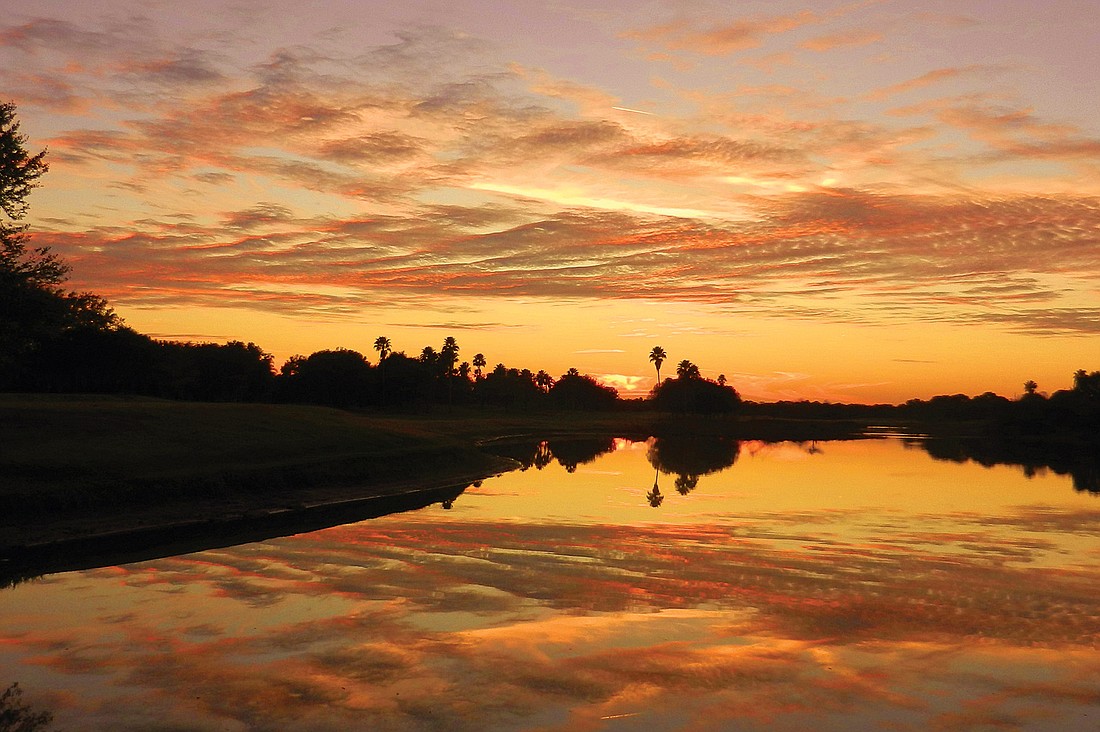 Chuck Comstock took this photo from the Serenoa Golf Club in Sarasota.