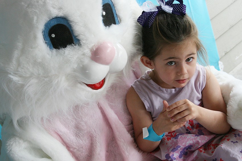 Sydney Hawkins, 2, is ready for Easter.