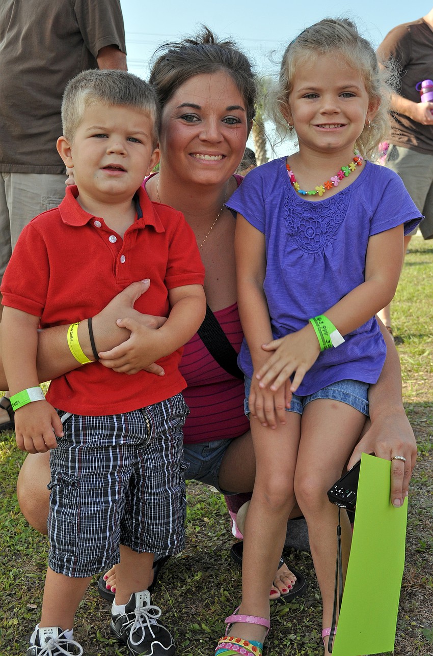 Ashley Sparks brought her children Haylee Caruthers, 4, and Brody Caruthers, 2, to Woodlandâ€™s Easter Egg Hunt for the first time.